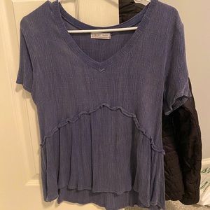 Blue Babydoll Top, never worn